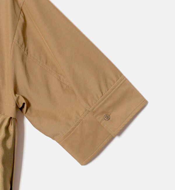 UNITED ARROWS green label relaxing「プリーツ ドッキング ショートスリーブ シャツ」|シャツ・ブラウス|
