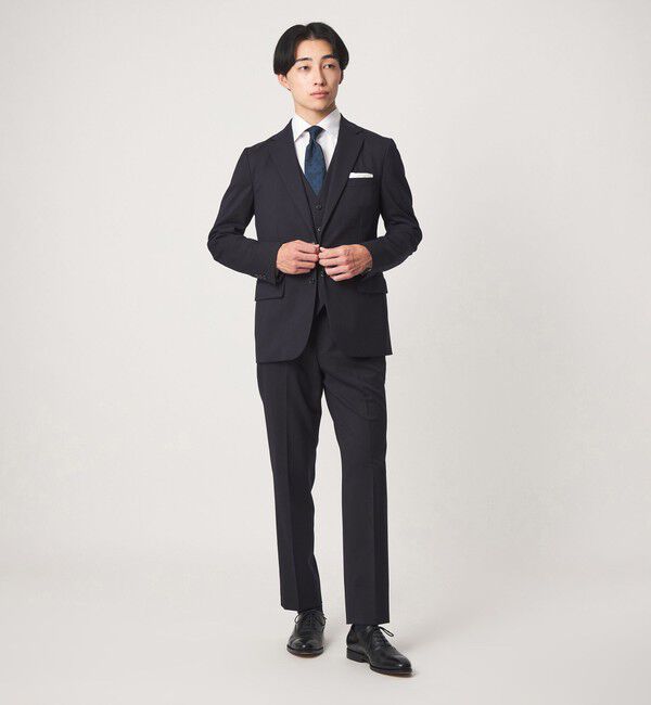 UNITED ARROWS green label relaxing「A+ TWPU サージ スリム アジャスター NP スラックス セットアップパンツ -ストレッチ-」|スラックス|