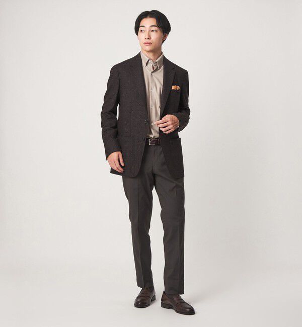 UNITED ARROWS green label relaxing「エブリット TC ツイル ジャージー スナップ ボタンダウン シャツ -ストレッチ・イージーアイロン・吸水速乾」|シャツ・ブラウス|