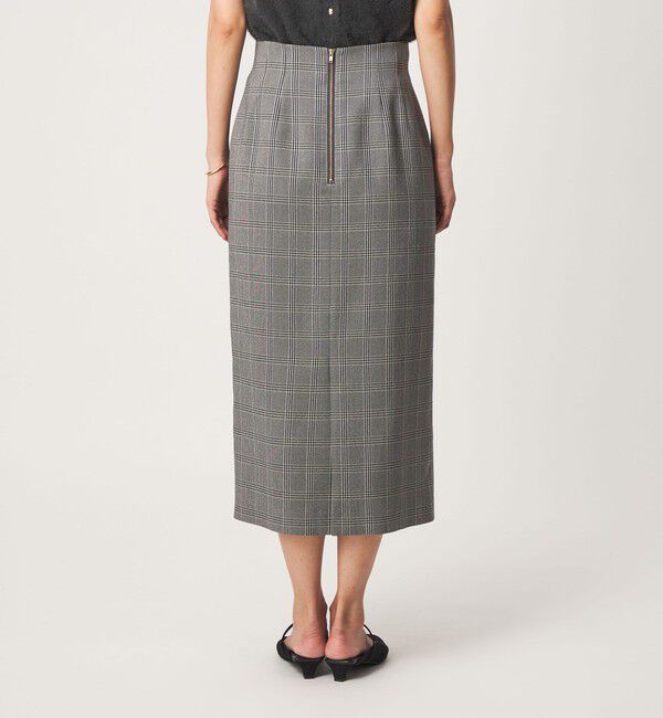 UNITED ARROWS green label relaxing「Daily Chic Iライン スリム スカート ストレッチ」|タイト|