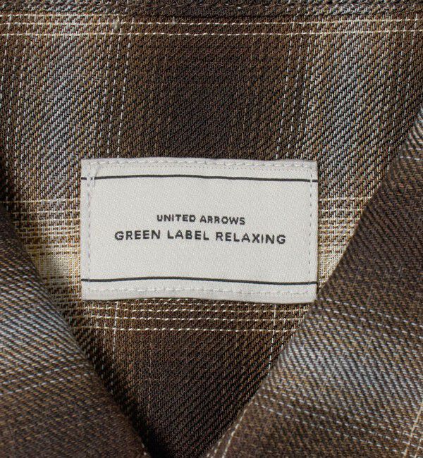 UNITED ARROWS green label relaxing「P/CU/W オンブレ チェック 2フラップポケット シャツ」|シャツ・ブラウス|