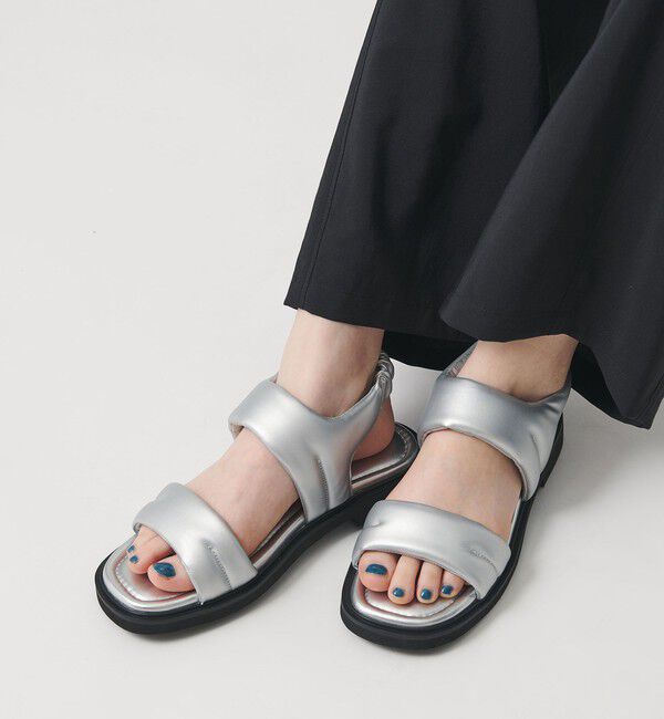 BEAUTY&YOUTH UNITED ARROWS「プク ステッチ サンダル」|サンダル|SILVER