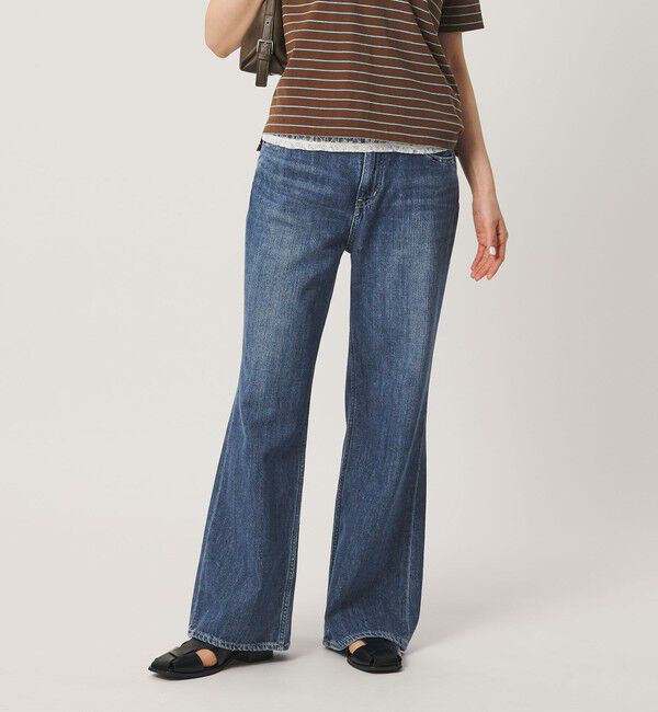 BEAUTY&YOUTH UNITED ARROWS「＜RED CARD＞Twilightフレア デニムパンツ/コバルト」|デニム|COBALT