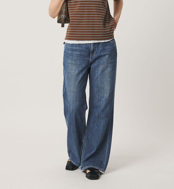 BEAUTY&YOUTH UNITED ARROWS「＜RED CARD＞Twilightフレア デニムパンツ/コバルト」|デニム|