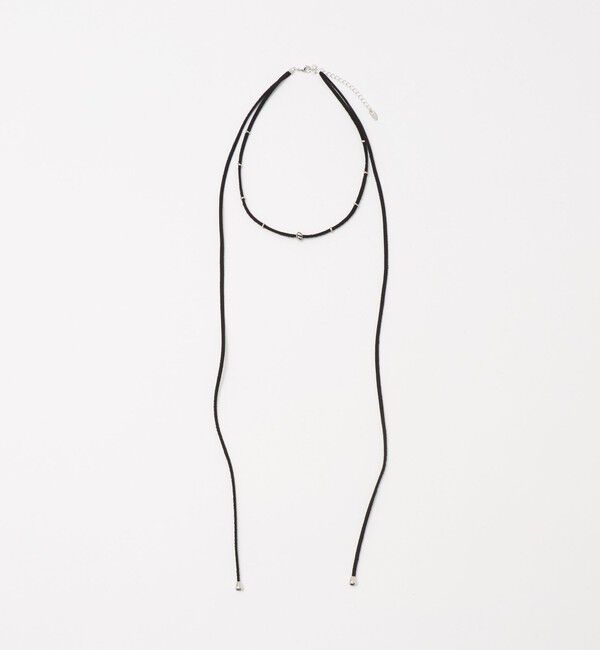 BEAUTY&YOUTH UNITED ARROWS「コード&times;メタルパーツ チョーカー ネックレス」|ネックレス|