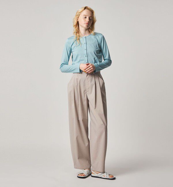 STEVEN ALAN「＜Steven Alan＞TC タフタ タック トラウザーズ」|スラックス|