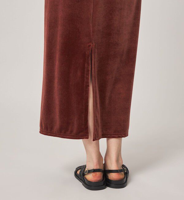 STEVEN ALAN「＜Steven Alan＞ベロア ストレート ロング スカート」|スカート|