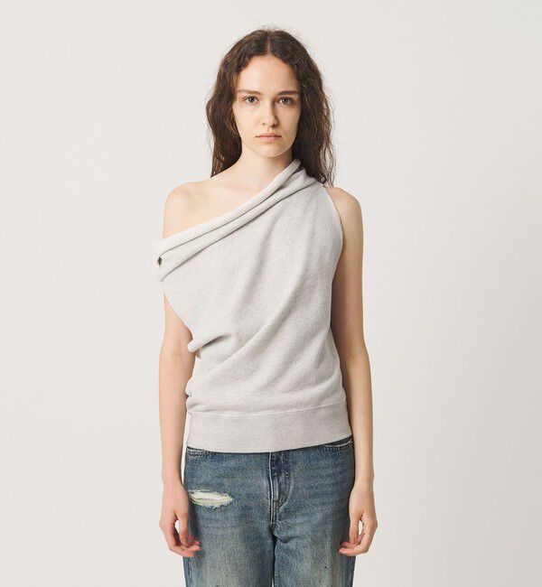 ATTISESSION「＜ATTISESSION＞コットン ウラケ オフショルダー スウェットトップス」|Tシャツ・カットソー|