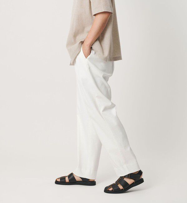 BEAUTY&YOUTH UNITED ARROWS「フラックス オックス バルーン イージー パンツ NO.9 ヨコストレッチ 吸水速乾 透け防止」|チノ|
