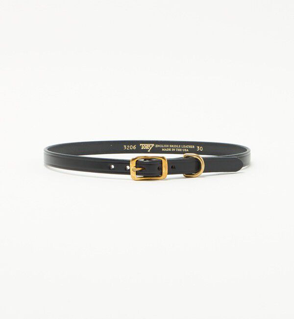 BEAUTY&YOUTH UNITED ARROWS「＜TORY LEATHER＞レザー ワイド プレーン ベルト」|ベルト|BLACK