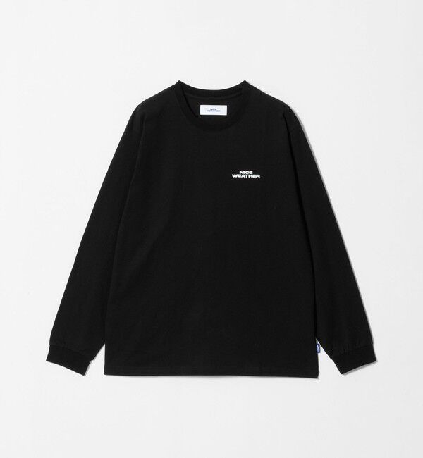 NICE WEATHER「＜NICE WEATHER＞ロゴ ロングスリーブ Tシャツ」|Tシャツ・カットソー|BLACK