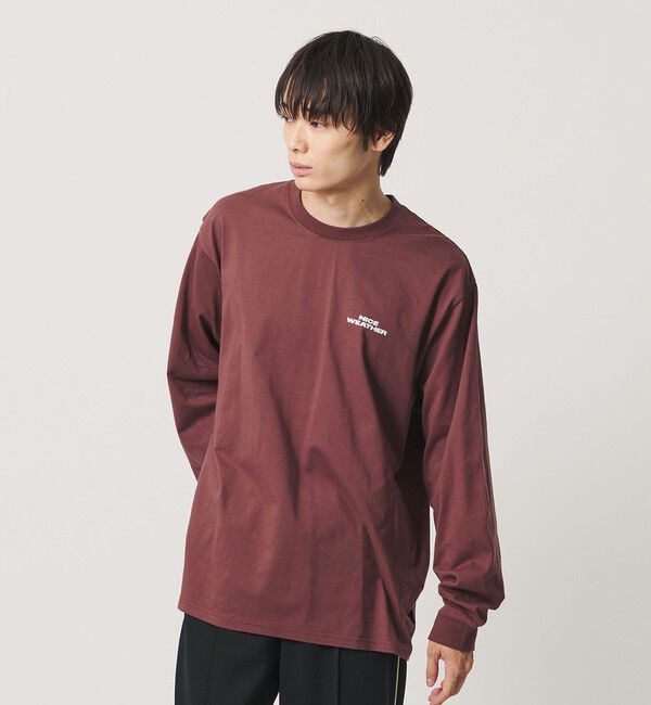 NICE WEATHER「＜NICE WEATHER＞ロゴ ロングスリーブ Tシャツ」|Tシャツ・カットソー|