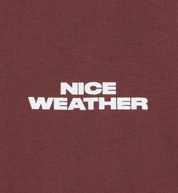 NICE WEATHER「＜NICE WEATHER＞ロゴ ロングスリーブ Tシャツ」|Tシャツ・カットソー|