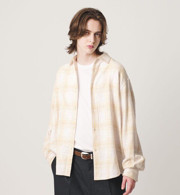 BEAUTY&YOUTH UNITED ARROWS「ウーブン ネル チェック シャツ」|シャツ・ブラウス|