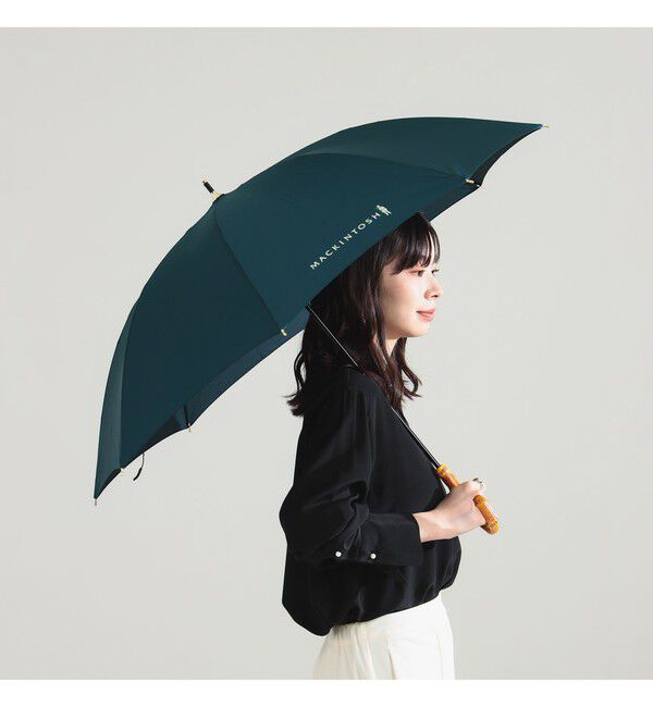 Demi-Luxe BEAMS 「MACKINTOSH / HERIOT ソリッド 長傘」|傘|DARK_GREEN