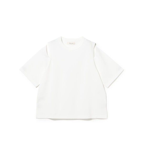 Demi-Luxe BEAMS 「ショルダー スリット Tシャツ」|Tシャツ・カットソー|