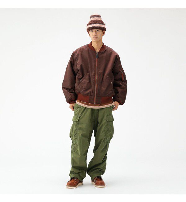 BEAMS「リラックスフィット THERMOLITE(R) MA-1 （撥水）」|ブルゾン・スタジャン|