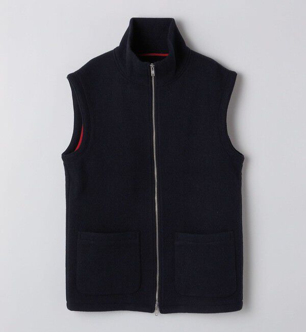 SHIPS「BATEAUX DE SHIPS: ボイルドウール ジップ ベスト」|ダウンベスト・ベスト|