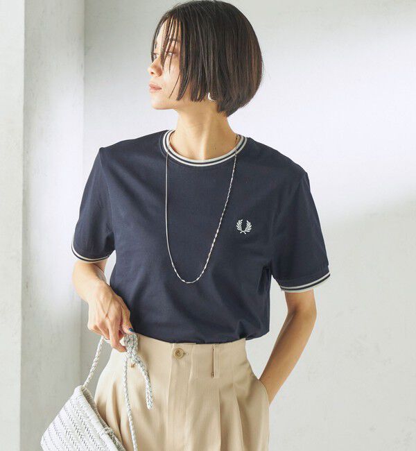 SHIPS for women「FRED PERRY:M1588 TWIN TIPPED TEE」|Tシャツ・カットソー|コバルトブルー