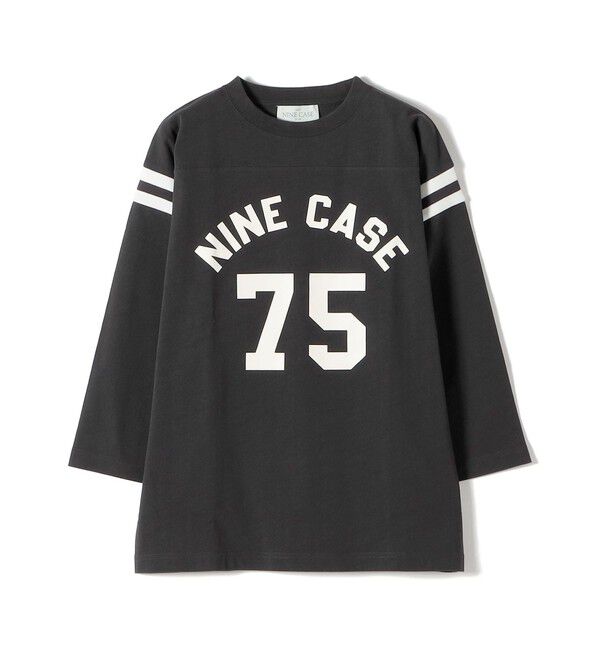 SHIPS for women「NINE CASE:〈洗濯機可能〉七分袖 フットボール TEE」|Tシャツ・カットソー|