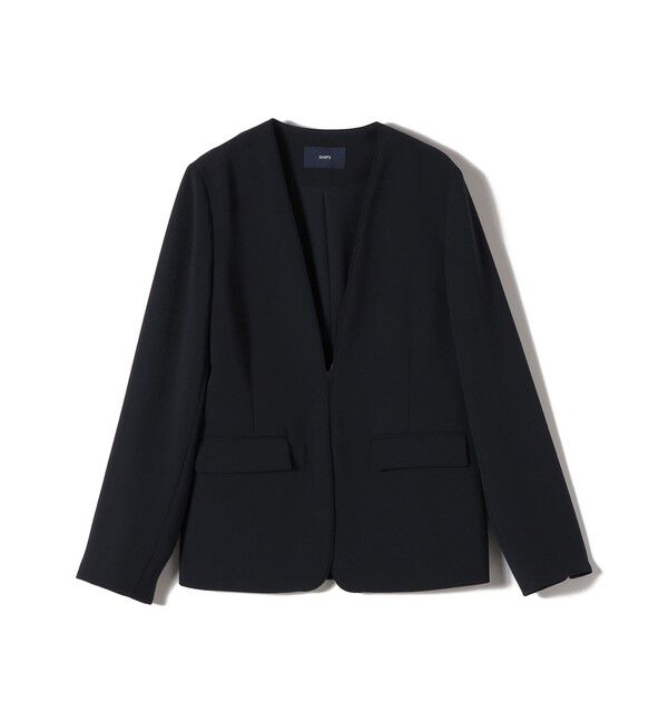 SHIPS for women「〈接触冷感 / UVカット〉Refinel カラーレス ジャケット（セレモニー対応可）」|ノーカラージャケット|