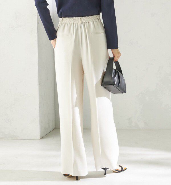 SHIPS for women「〈接触冷感 / UVカット〉Refinel セミ ワイド パンツ（セレモニー対応可）」|その他|