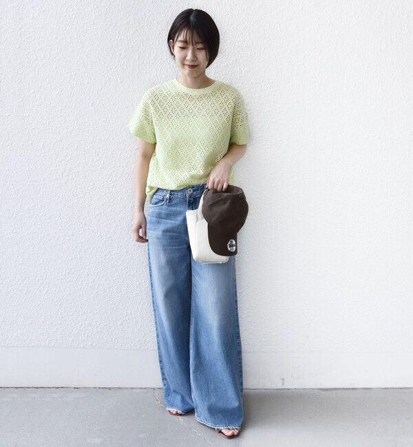 SHIPS for women「〈手洗い可能〉アイレット ショート スリーブ プルオーバー」|Tシャツ・カットソー|