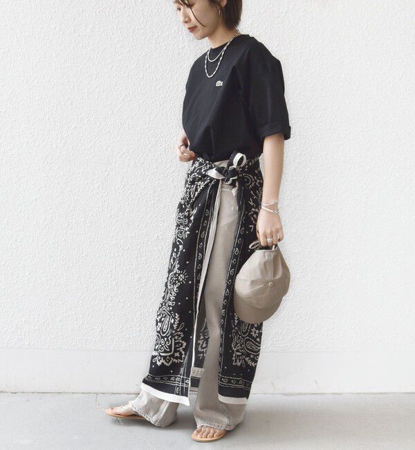 SHIPS for women「【SHIPS別注】LACOSTE:〈手洗い可能〉五分袖 TEE」|Tシャツ・カットソー|