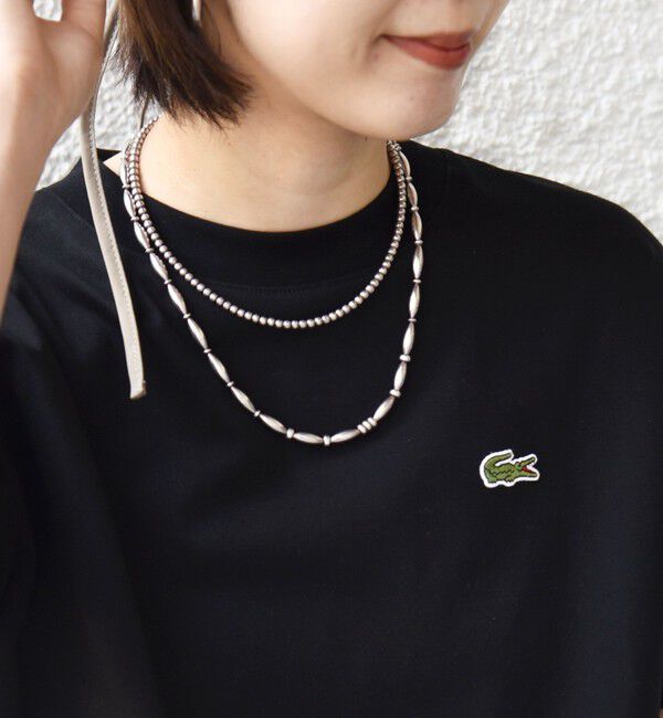 SHIPS for women「【SHIPS別注】LACOSTE:〈手洗い可能〉五分袖 TEE」|Tシャツ・カットソー|