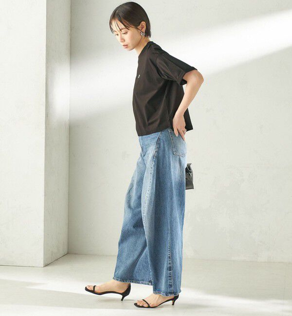 SHIPS for women「【SHIPS別注】LACOSTE:〈手洗い可能〉五分袖 TEE」|Tシャツ・カットソー|