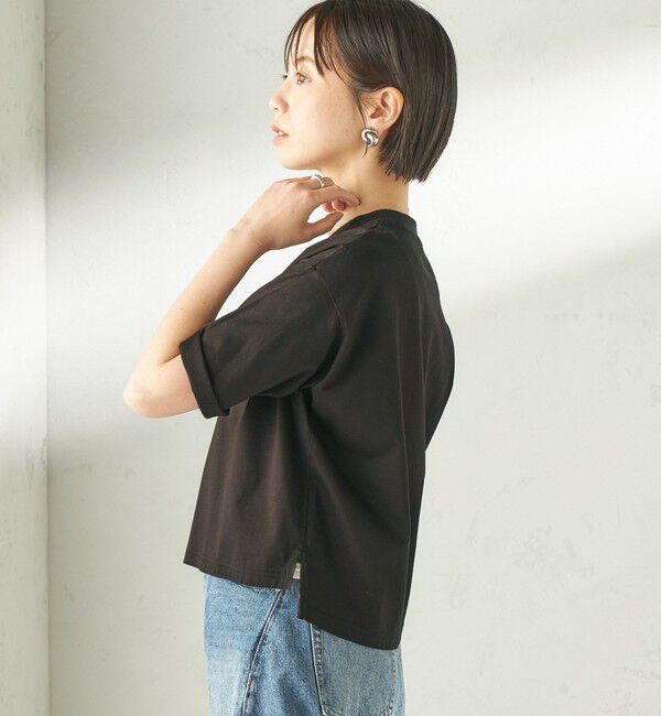 SHIPS for women「【SHIPS別注】LACOSTE:〈手洗い可能〉五分袖 TEE」|Tシャツ・カットソー|