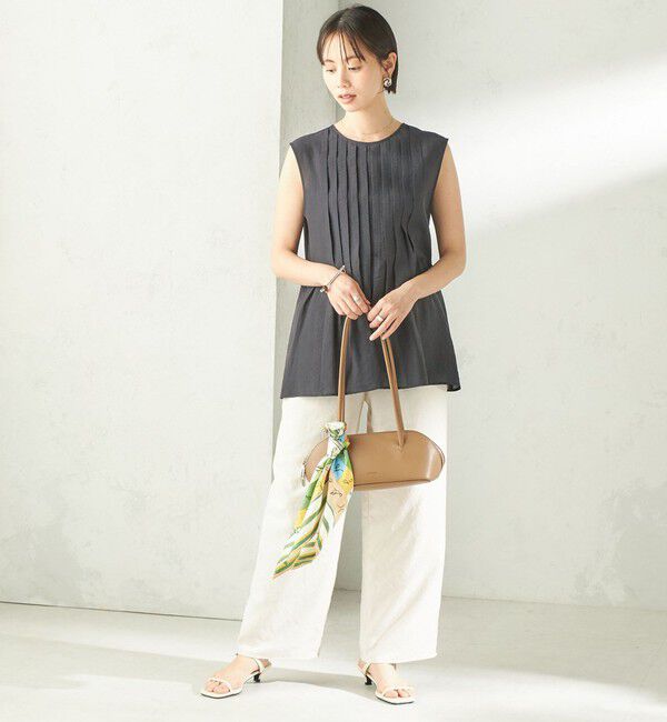 SHIPS for women「〈手洗い可能〉シルク混 シアー 2WAY ノースリーブ ブラウス」|シャツ・ブラウス|