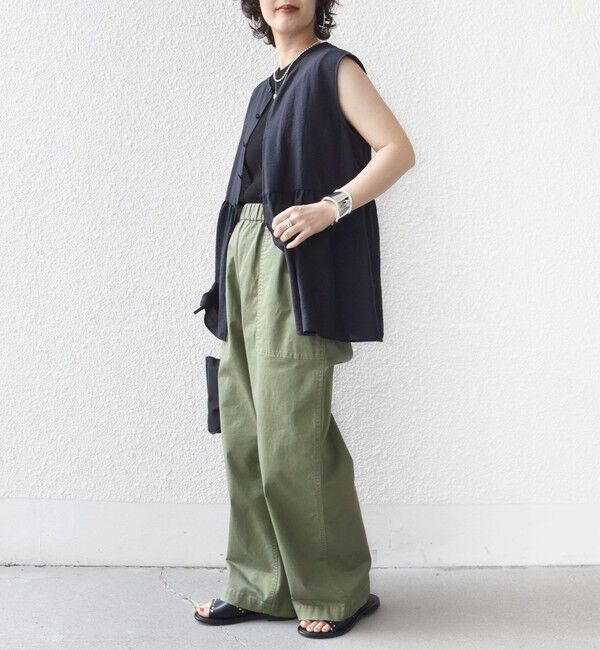 SHIPS for women「〈手洗い可能〉シルク混 シアー 2WAY ノースリーブ ブラウス」|シャツ・ブラウス|