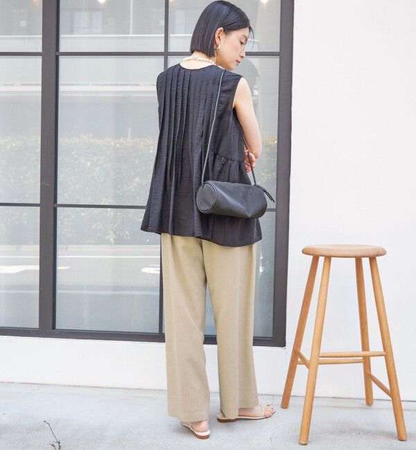 SHIPS for women「〈手洗い可能〉シルク混 シアー 2WAY ノースリーブ ブラウス」|シャツ・ブラウス|