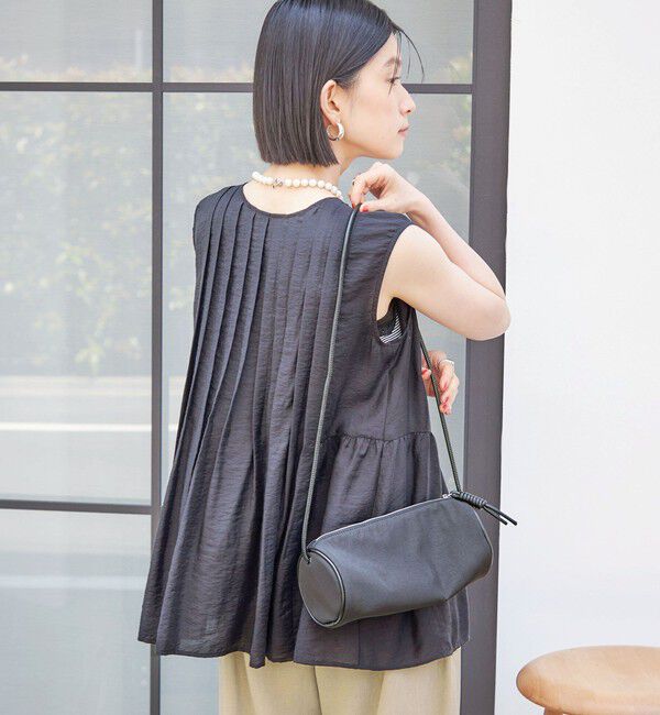 SHIPS for women「〈手洗い可能〉シルク混 シアー 2WAY ノースリーブ ブラウス」|シャツ・ブラウス|