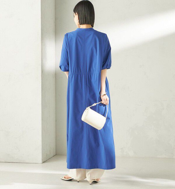 SHIPS for women「〈接触冷感 / 撥水加工〉TEXBRID(R) タフタ ウエスト 切替 ワンピース」|ワンピース|
