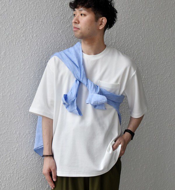 SHIPS any「SHIPS any:〈接触冷感〉COOL TOUCH スムース リラックス ポケット Tシャツ 26SS◇」|Tシャツ・カットソー|