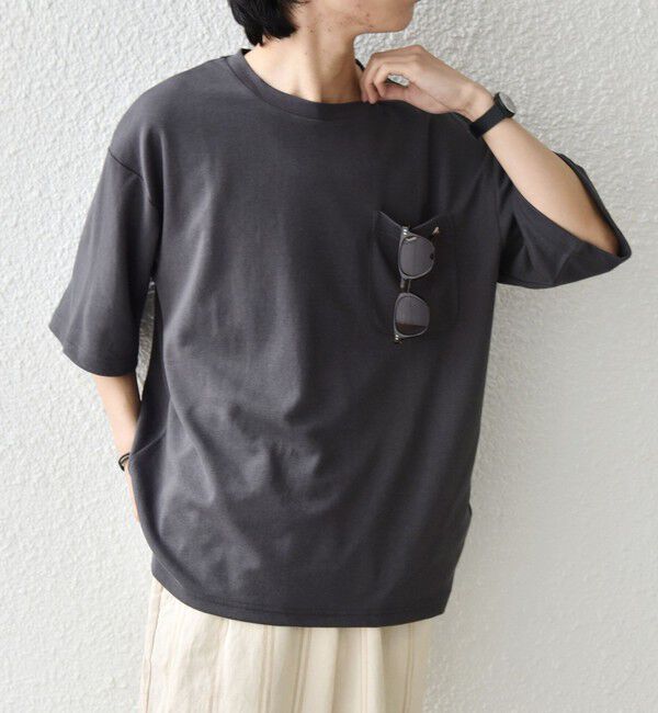 SHIPS any「SHIPS any:〈接触冷感〉COOL TOUCH スムース リラックス ポケット Tシャツ 26SS◇」|Tシャツ・カットソー|