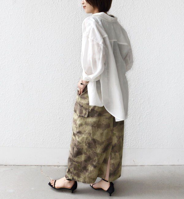 SHIPS for women「【SHIPS別注】GUNG HO:〈洗濯機可能〉CAMO柄 カーゴ スカート」|スカート|