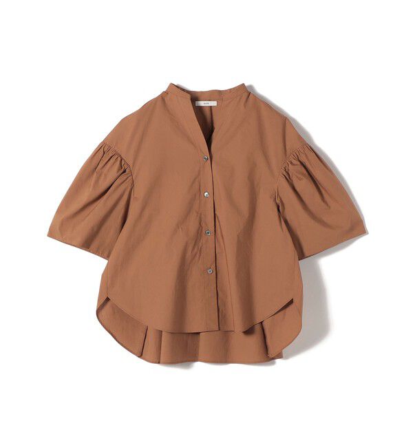 SHIPS for women「〈手洗い可能〉バック フレア 袖 ギャザー スキッパー ブラウス」|シャツ・ブラウス|