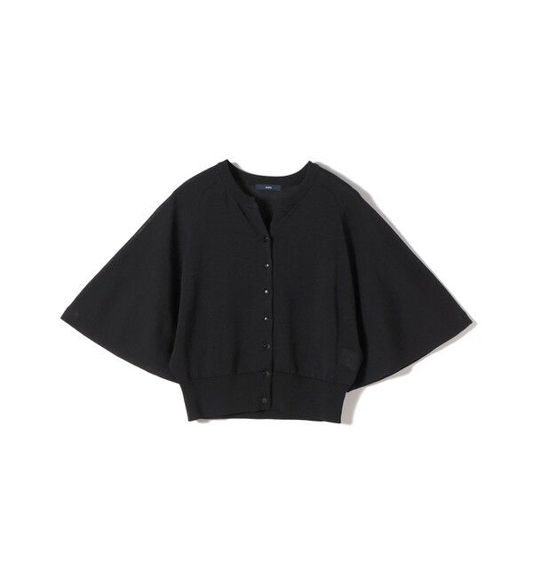 SHIPS for women「〈手洗い可能〉綿 フレア スリーブ キーネック カーディガン」|カーディガン|