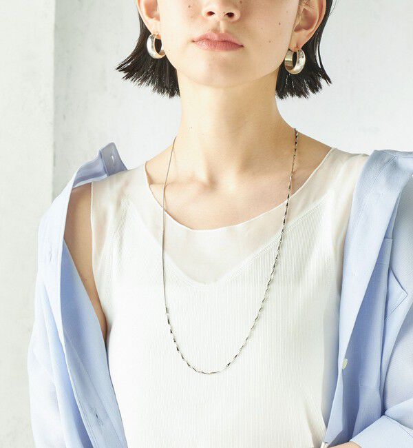 SHIPS for women「〈手洗い可能〉布帛 ドッキング ベア テレコ タンクトップ」|タンクトップ|