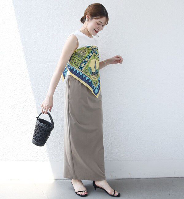 SHIPS for women「〈手洗い可能〉フィブリル ジャージー ロング スカート」|スカート|