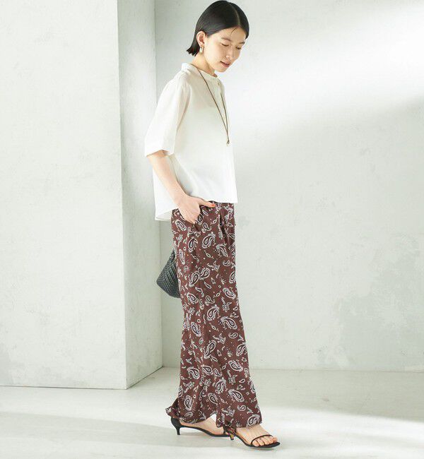 SHIPS for women「〈接触冷感/洗濯機可能〉SUUSUU バンドカラー 半袖 シャツ」|シャツ・ブラウス|