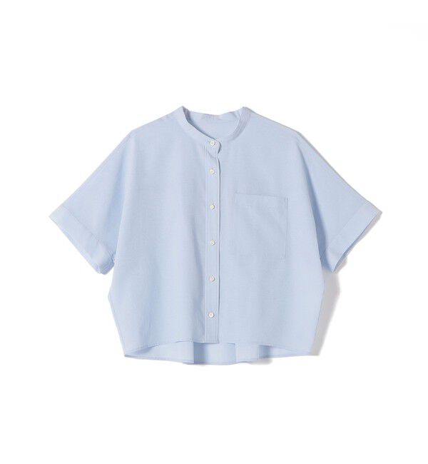 SHIPS for women「〈接触冷感/洗濯機可能〉SUUSUU バンドカラー 半袖 シャツ」|シャツ・ブラウス|