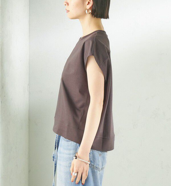 SHIPS for women「〈接触冷感/吸水速乾/洗濯機可能〉ハイゲージ ポンチ コクーン カットソー」|Tシャツ・カットソー|