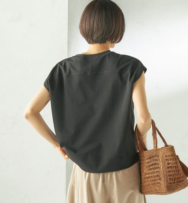 SHIPS for women「〈接触冷感/吸水速乾/洗濯機可能〉ハイゲージ ポンチ コクーン カットソー」|Tシャツ・カットソー|