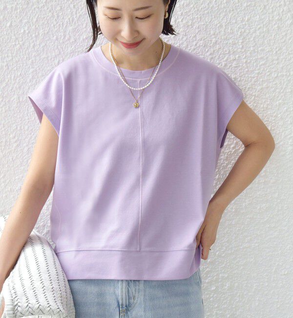 SHIPS for women「〈接触冷感/吸水速乾/洗濯機可能〉ハイゲージ ポンチ コクーン カットソー」|Tシャツ・カットソー|