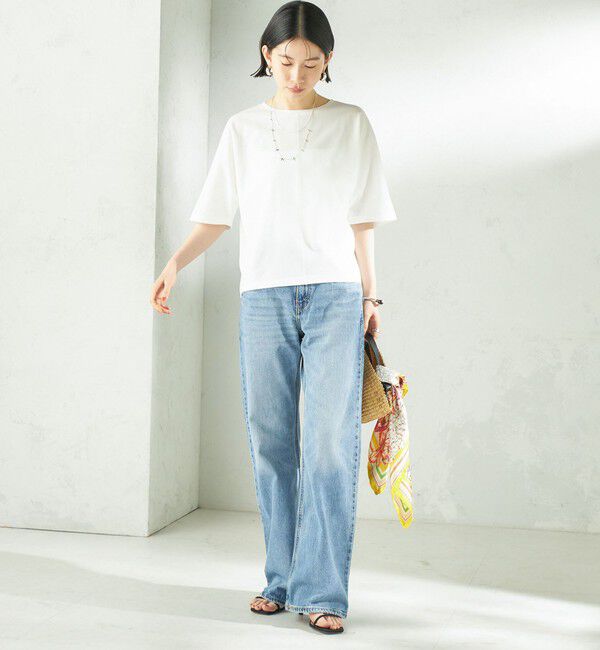 SHIPS for women「〈接触冷感/吸水速乾/洗濯機可能〉ハイゲージ ポンチ ドルマン カットソー」|Tシャツ・カットソー|
