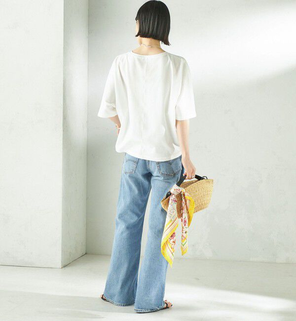 SHIPS for women「〈接触冷感/吸水速乾/洗濯機可能〉ハイゲージ ポンチ ドルマン カットソー」|Tシャツ・カットソー|